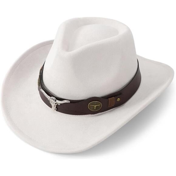 Cowboy Hat for Men Women Classic Cowgirl Hat Wide Brim Western